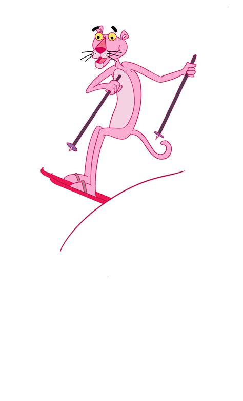 the Pink Panther after ski